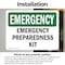Signmission Preparedness Kit, 10 in W x Rectangle, Vinyl Decal OS-2PACK-EM-D-710-L-10348 - alternate 2
